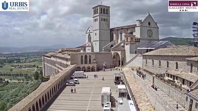 Preview delle webcam di Assisi: Webcam de - basilica