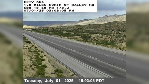 Traffic Cam Wheaton Springs › South: I-15 : (664) North Of Bailey Road