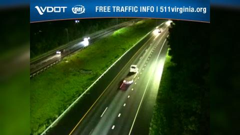 Traffic Cam Chesapeake: I-64 - MM 299.33 - EB - IL BEFORE I-264 AND I-664 INTERCHANGE