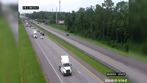 Traffic Cam St. Augustine: I-95 @ MM 313.3