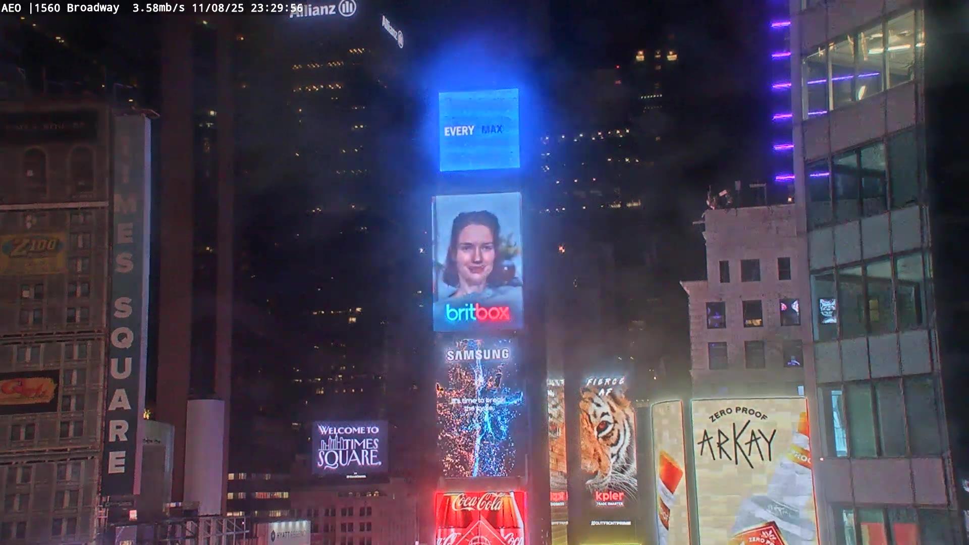 Weehawken 1560 Broadway Times Square cam United States