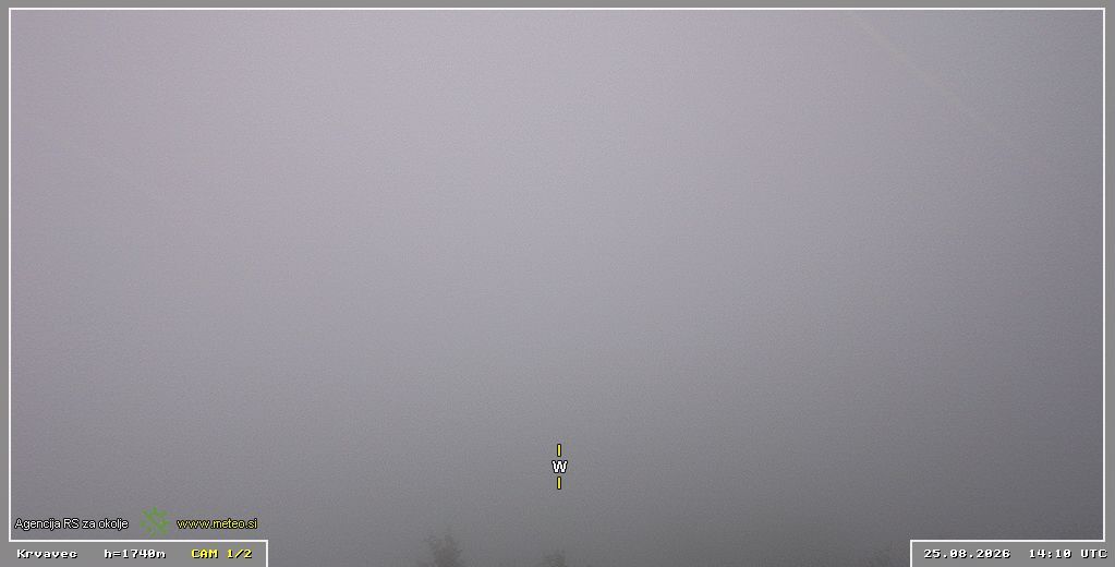Traffic Cam Cerklje na Gorenjskem › West: Krvavec