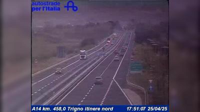 Preview delle webcam di Montenero di Bisaccia: A14 km. 458,0 Trigno itinere nord