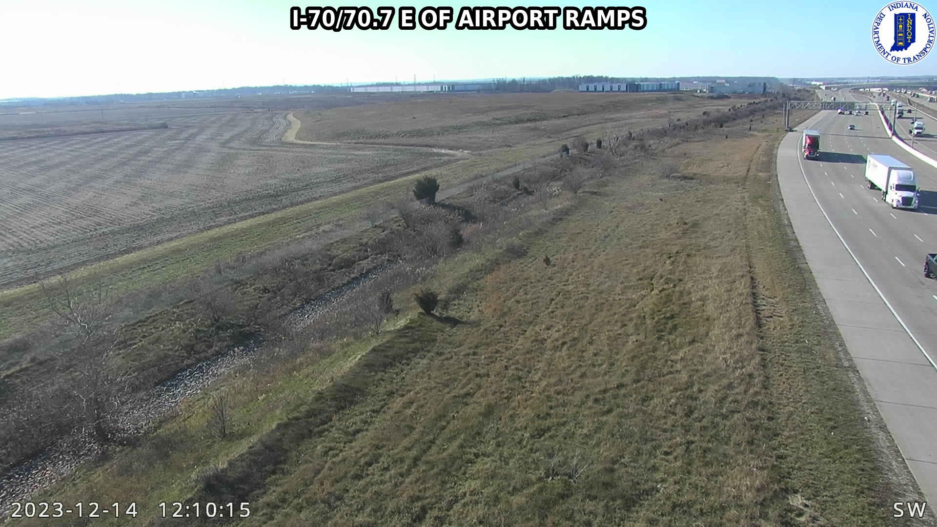 Traffic Cam Indianapolis: I-70: I-70/70.7 E OF AIRPORT RAMPS