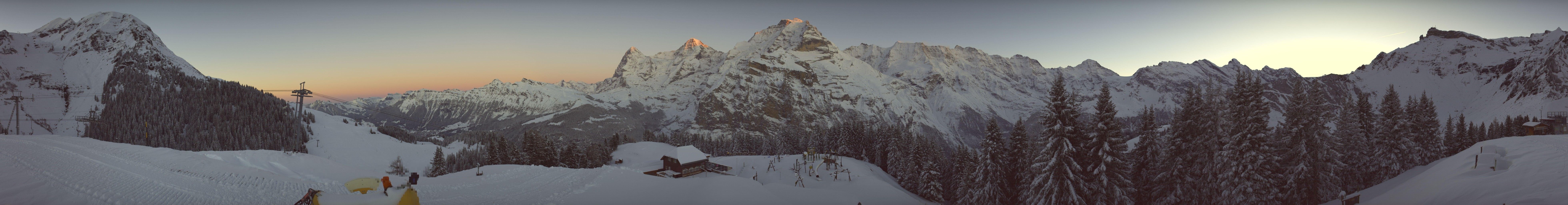 Lauterbrunnen: Allmihubel: Schilthorn - Jungfrau - Mönch - Eiger