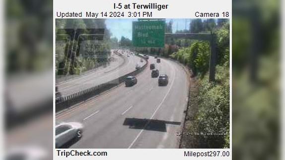 Traffic Cam Burlingame: I-5 at Terwilliger