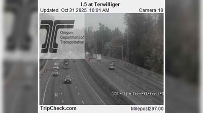 Burlingame Traffic: I-5 Terwilliger