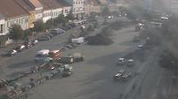Třebíč: Pohled z městské věže na Třebíč