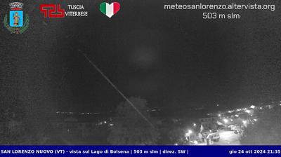 immagine della webcam nei dintorni di Bolsena: webcam San Lorenzo Nuovo