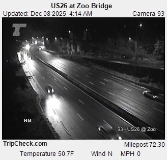 Traffic Cam Portland: US26 at Zoo Bridge