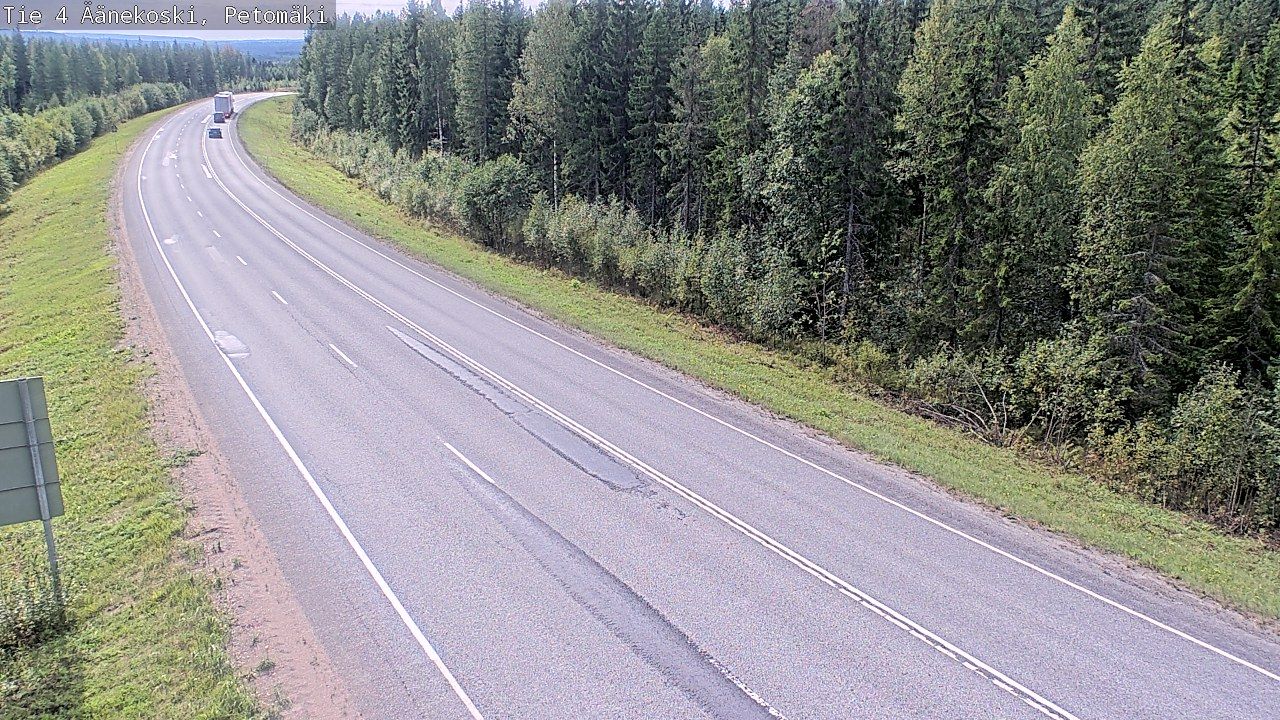 Traffic Cam Aanekoski: Tie 4 Äänekoski. Petomäki - Jyväskylään
