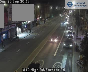 Traffic Cam London Borough of Haringey: A10 High Rd/Forster Rd