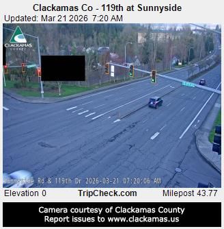 Traffic Cam Sunnyside: Clackamas Co - 119th at