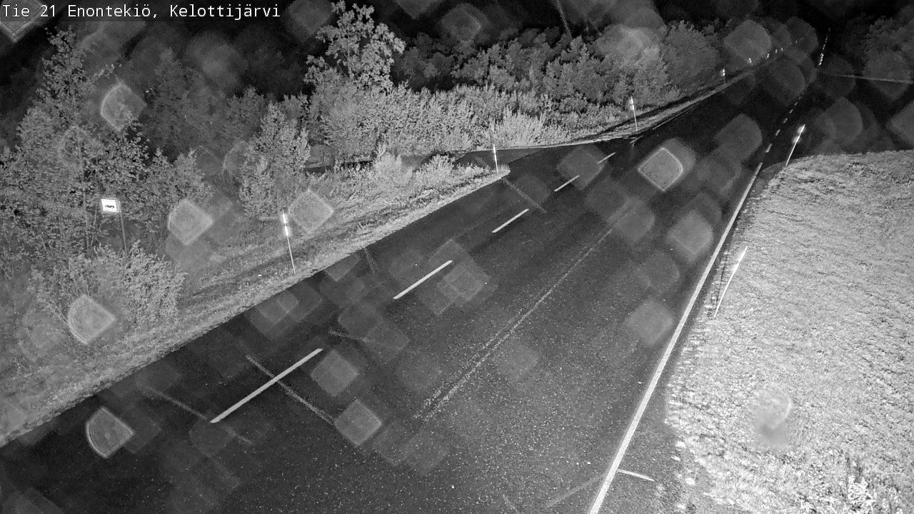 Traffic Cam Enontekio: Tie 21 Enontekiö, Kelottijärvi - Kilpisjärvelle