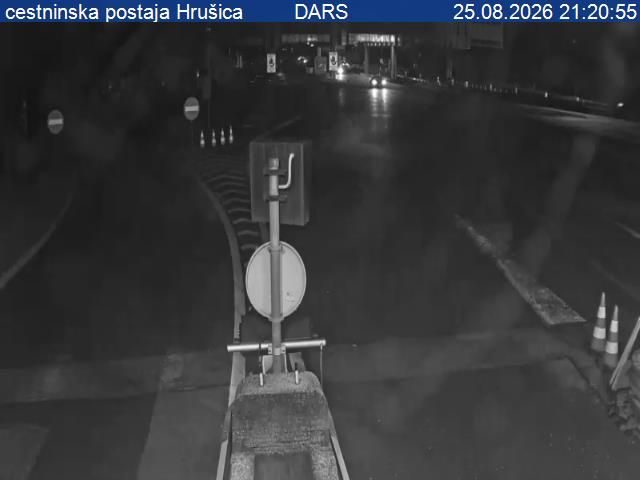 Traffic Cam Hrusica: A2/E61, Karavanke - Ljubljana, cestninska postaja