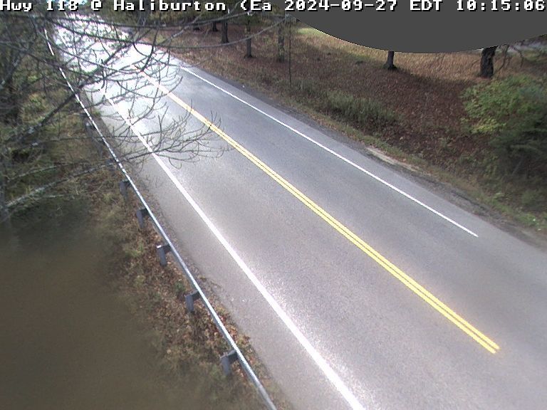 Traffic Cam Dysart et al: Highway 118 near Haliburton
