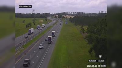Traffic at I-75 MM 4594: Jasper