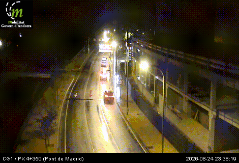 Traffic Cam la Margineda: CG1 - PK 4+350 (Pont de Madrid) - 958 metres