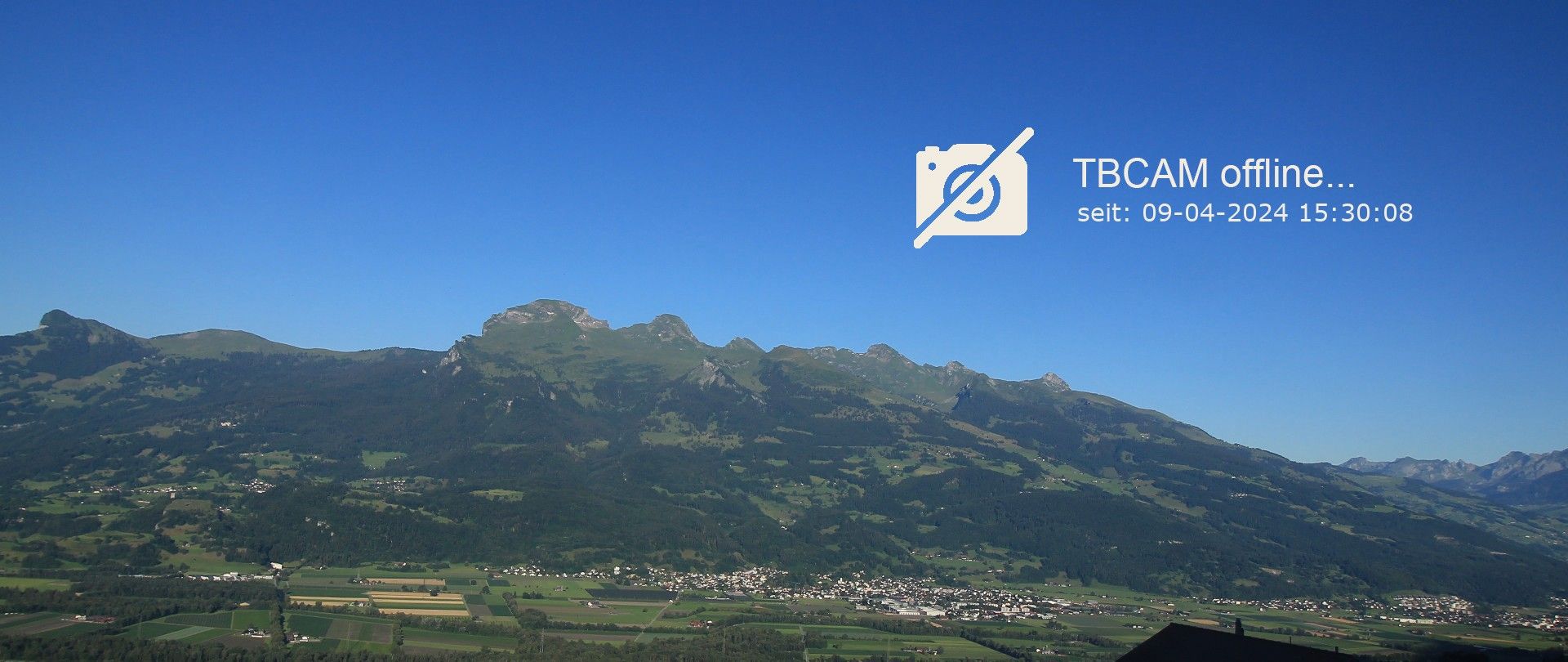 Traffic Cam Triesenberg › West: Alvier - Gonzen - Säntis