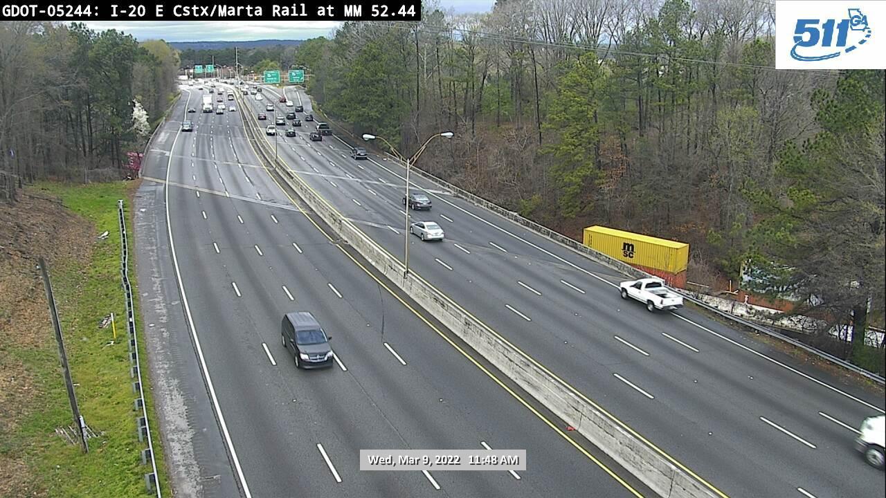 Traffic Cam Atlanta: GDOT-CAM- I-20 EB E of Holmes dr