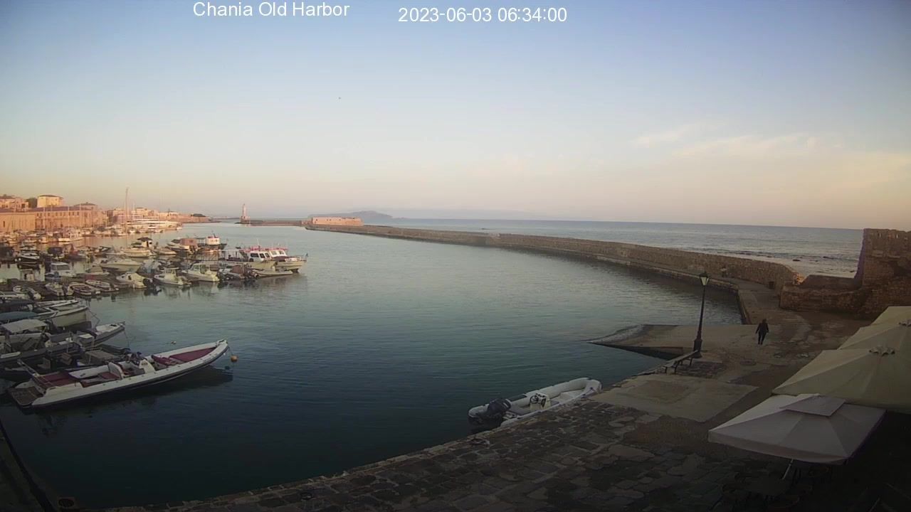 Traffic Cam Chania › West: Chania Port Parking