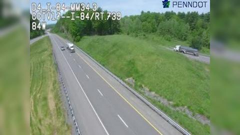 Traffic Cam Lords Valley: I-84 @ EXIT 34 (PA 739) - DINGMANS FERRY