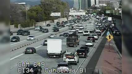 Traffic Cam Toluca Lake › East: Camera 649 :: E134 - CAHUENGA: PM 0.9