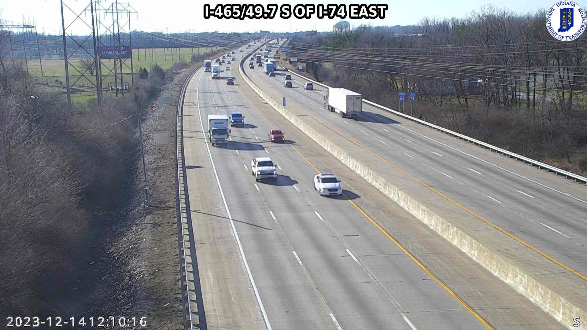 Traffic Cam Indianapolis › East: I-465: I-465/49.7 S OF I-74 EAST