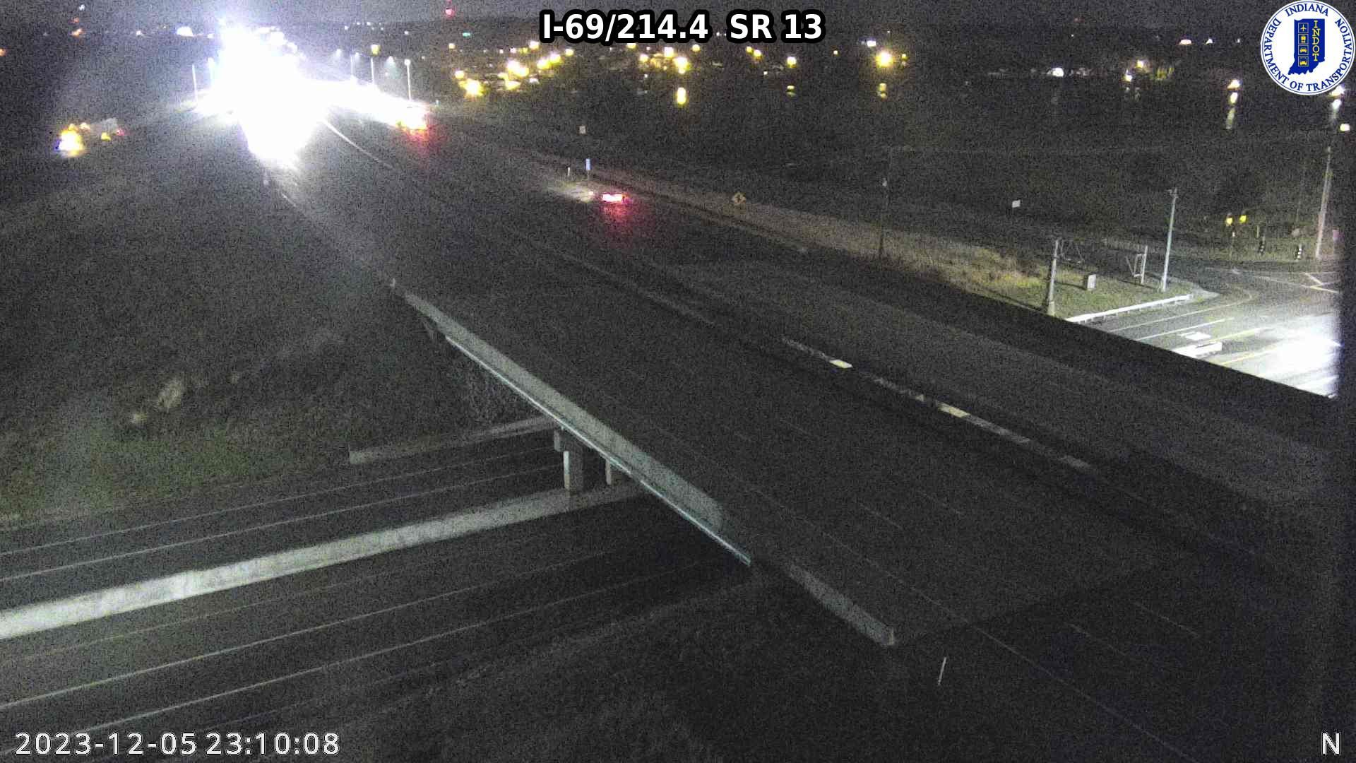 Traffic Cam Hardscrabble: I-69: I-69/214.4 SR 13: I-69/214.4 SR 13