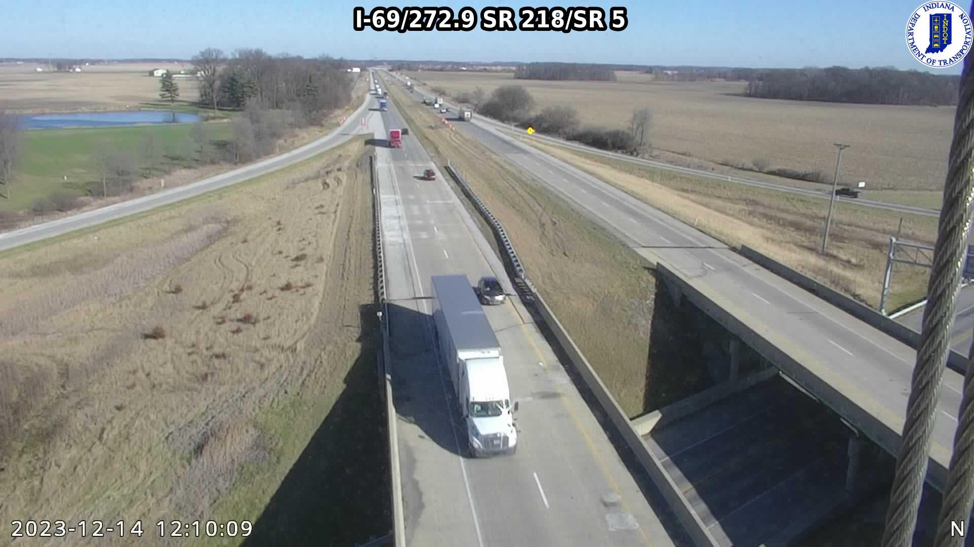 Traffic Cam Milo: I-69: I-69/272.9 SR 218/SR