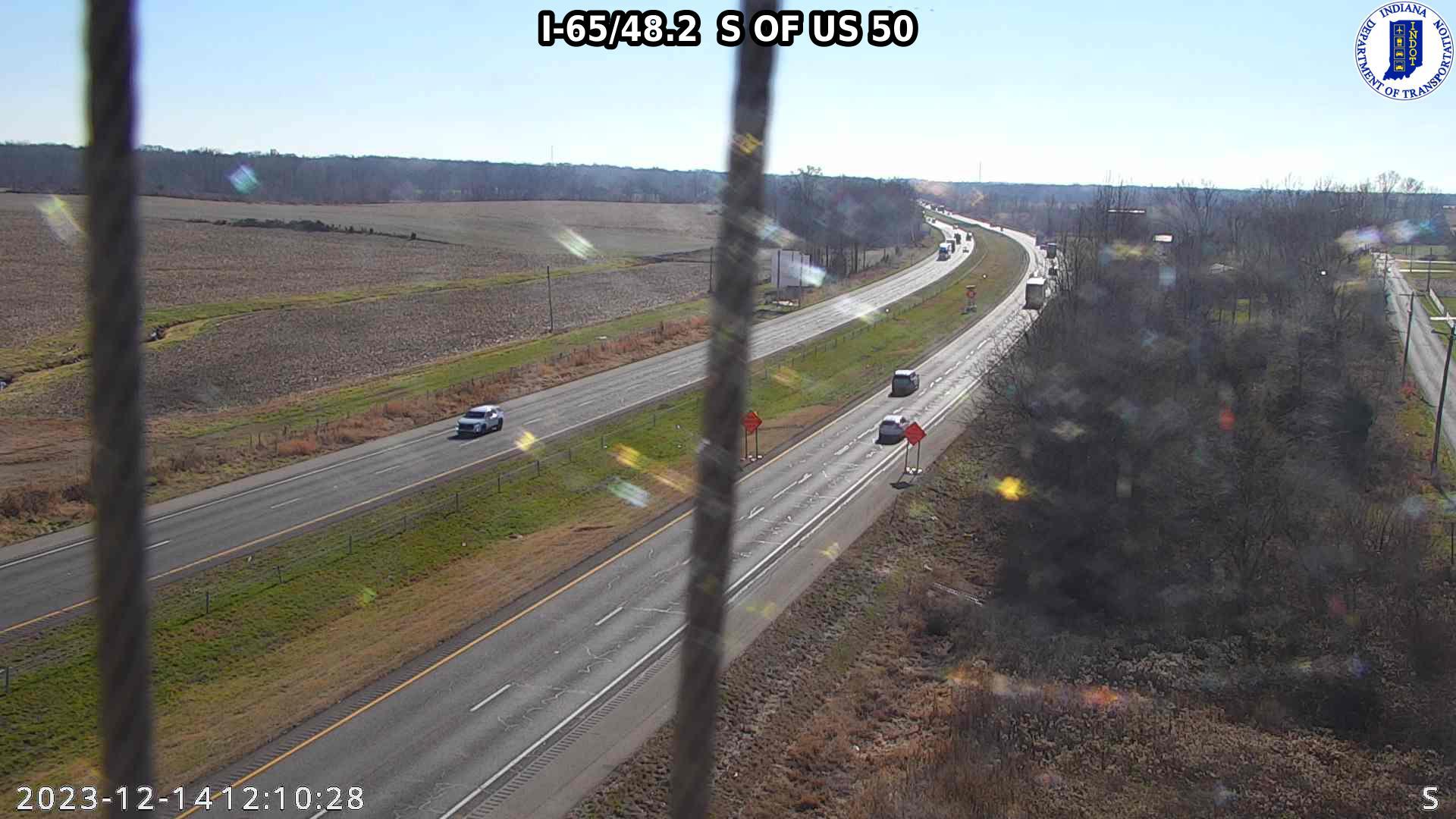 Traffic Cam New Farmington: I-65: I-65/48.2 S OF US 50 : I-65/48.2 S OF US 50