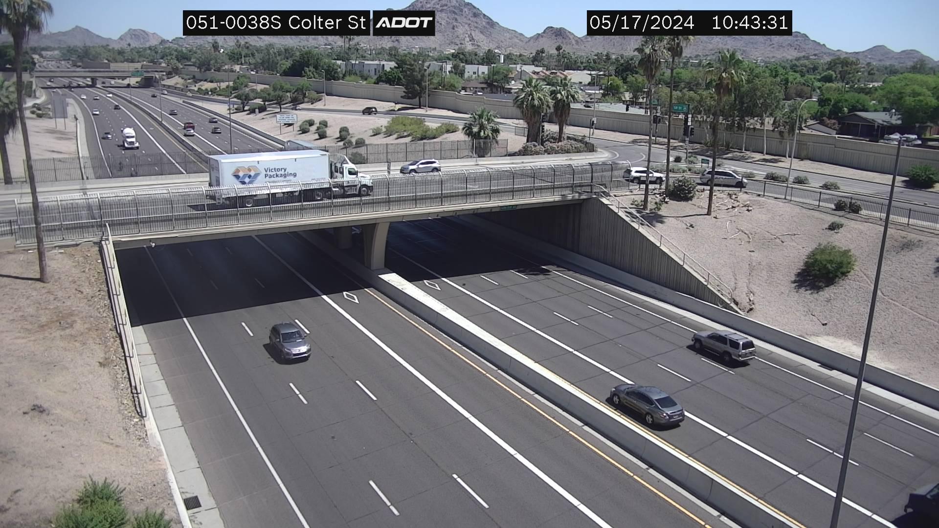 Traffic Cam Phoenix: SR 51 South of Colter
