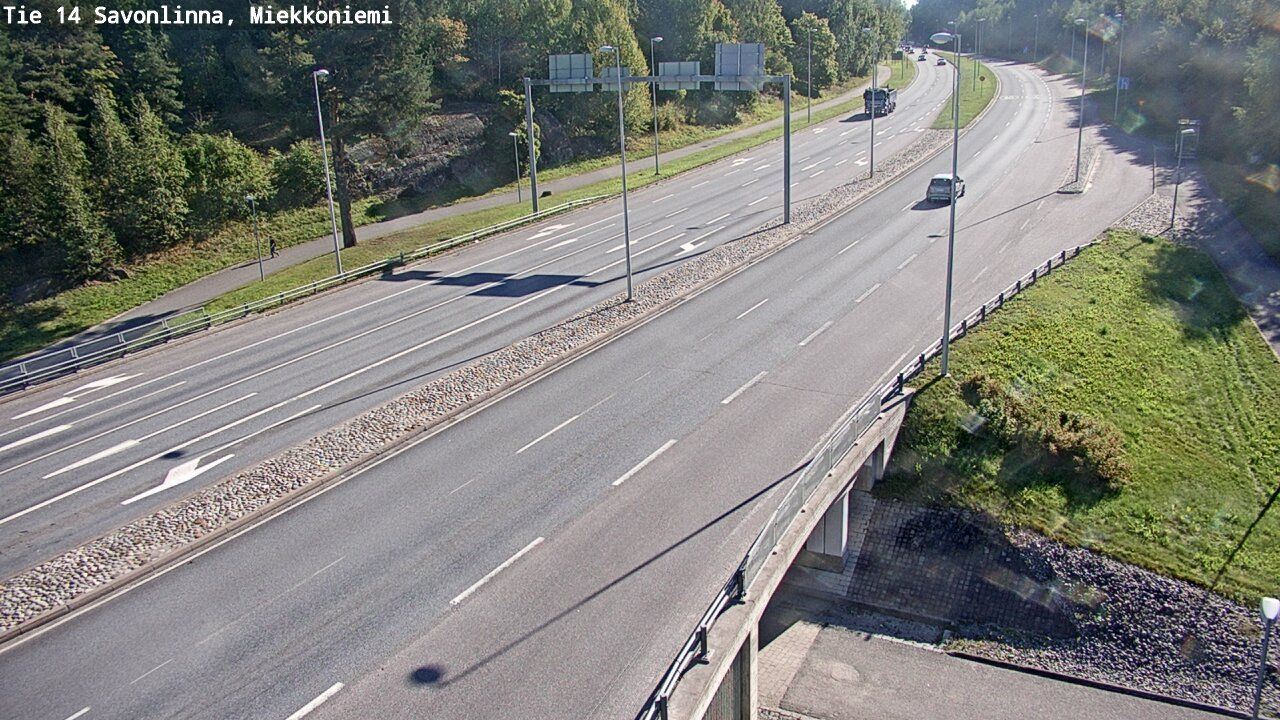 Traffic Cam Savonlinna: Tie - Miekkoniemi - Lappeenrantaan