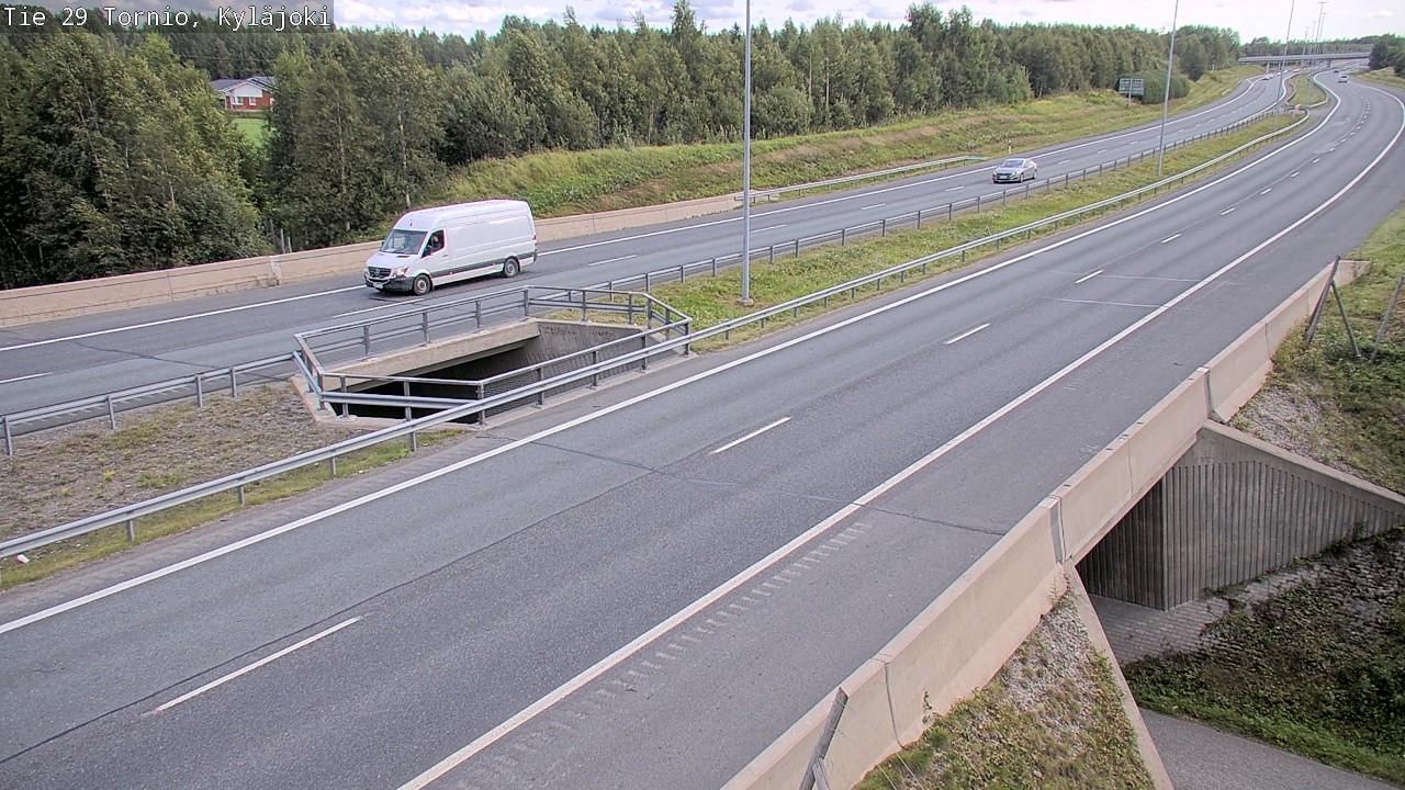 Traffic Cam Tornio: Tie29 Kylajoki - Kemiin