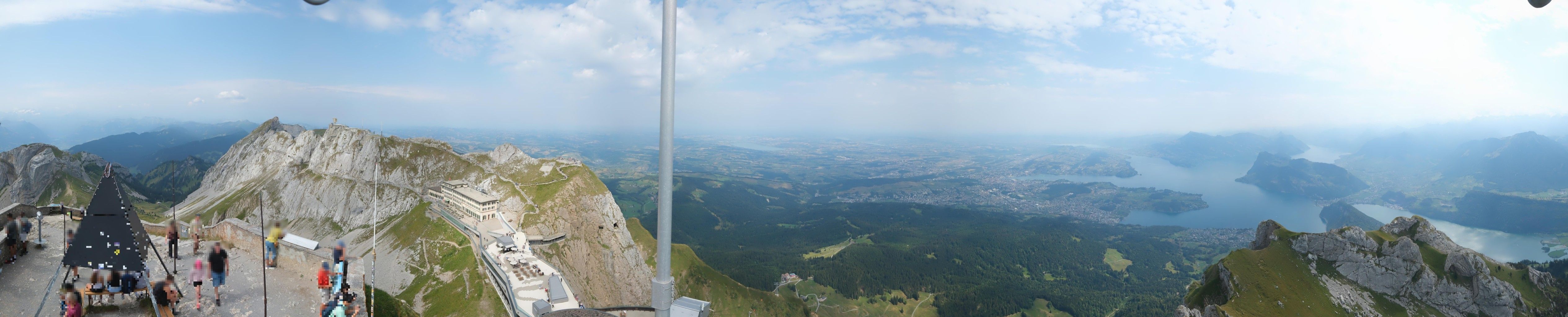 Alpnach › Nordosten: Pilatus Kulm - Bürgenstock - Lucerne - Vierwaldstättersee - Rigi Kulm