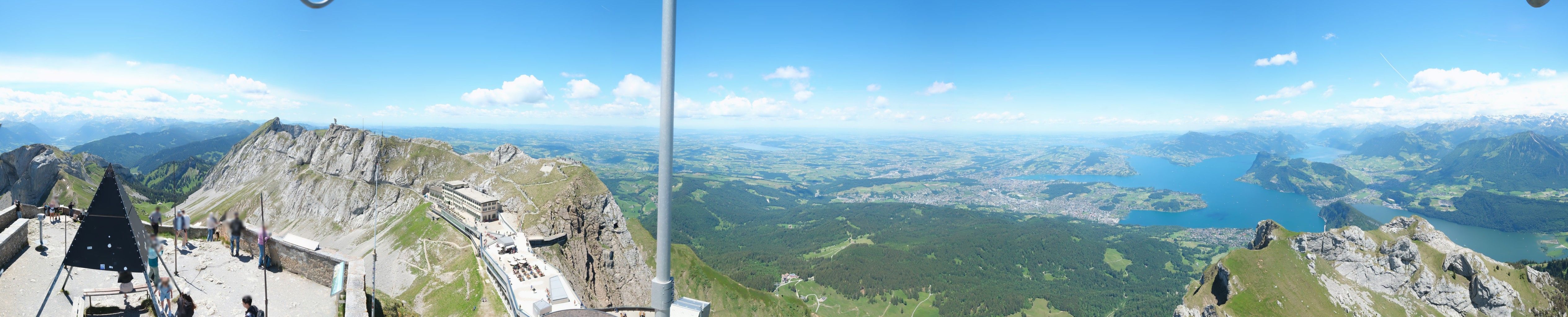 Alpnach › Nordosten: Pilatus Kulm - Bürgenstock - Lucerne - Vierwaldstättersee - Rigi Kulm