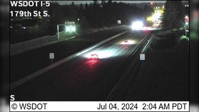 Traffic Cam Baker: I-5 at MP 9.1: S of 179th St