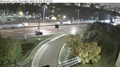 Traffic Cam Hagerstensasen: Betalstation Lilla Essingen