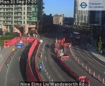 Traffic Cam London: Nine Elms Ln/Wandsworth Rd