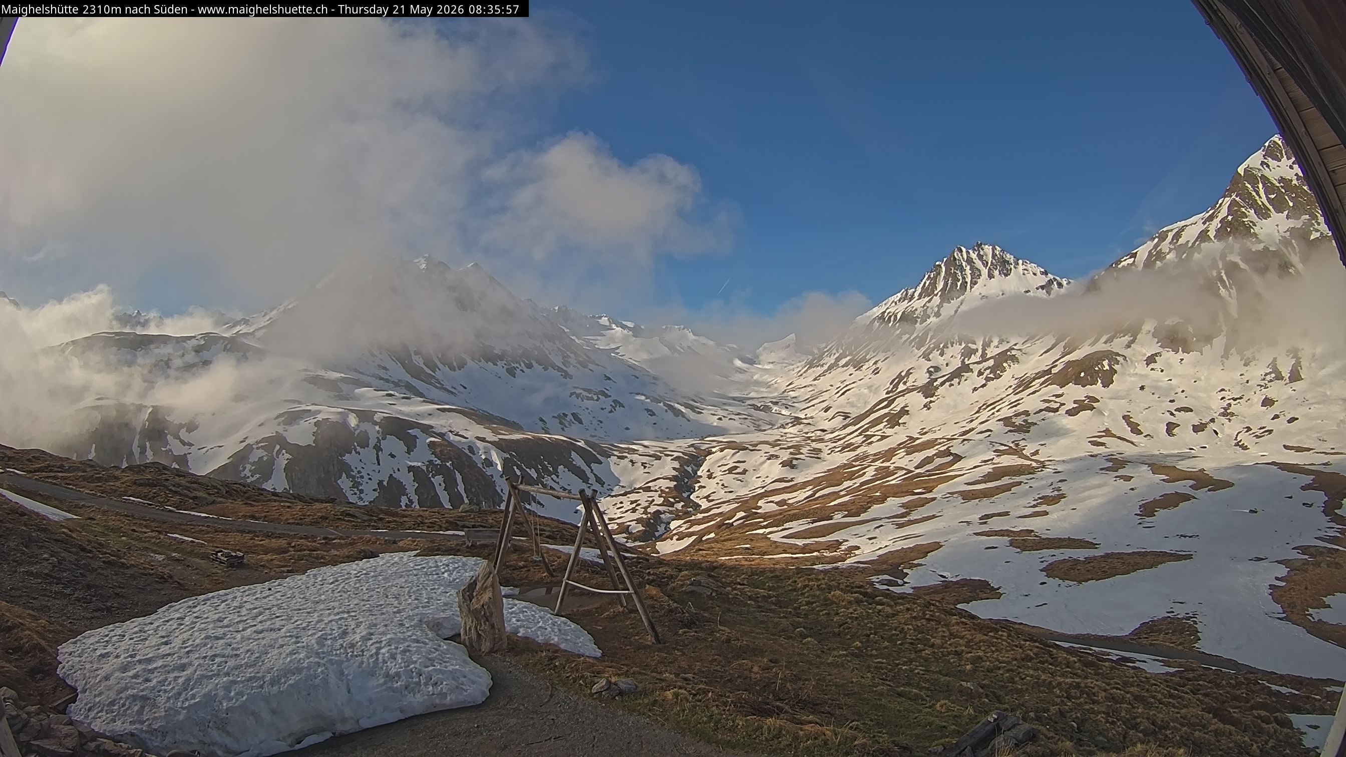 Tujetsch › Süden: Camona da Maighels - Maighels - Piz Plaunca Cotschna - Oberalppassbach - Pass Maighels - Glatscher da Maighels - Piz Ravetsch - Piz Borel