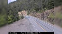Boston Bar > North: 20, Hwy 1 at Bradley Hill, about 3.5 km south of Hells Gate, looking north - Day time