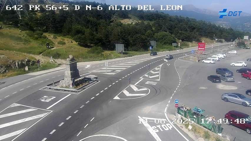 El Espinar: Traffic at Puerto de Guadarrama Webcam