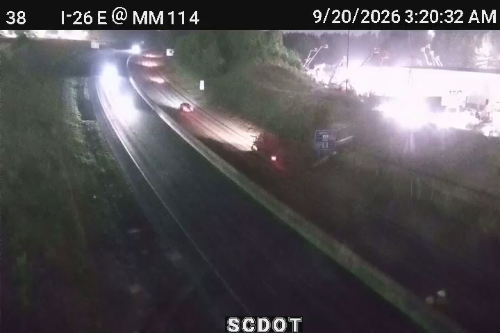 Traffic Cam Kinsler: I-26 E @ MM 114 (Old Dunbar Rd)