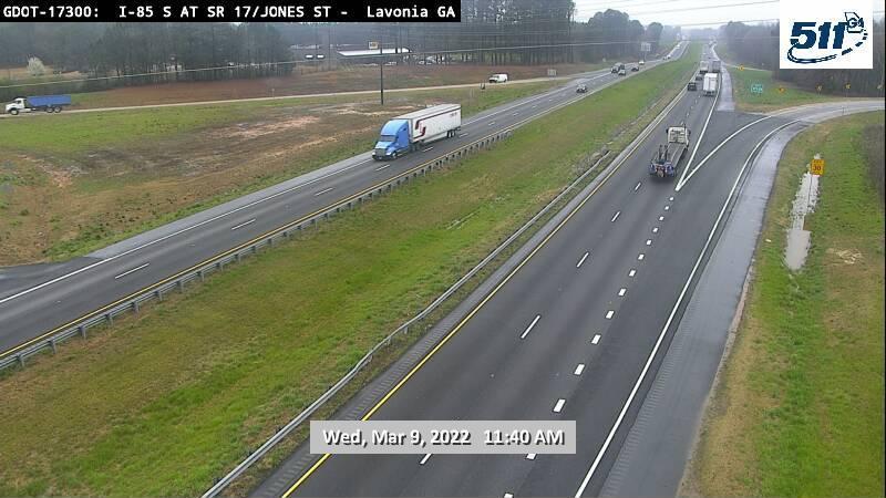 Traffic Cam Lavonia: GDOT-CAM-I--