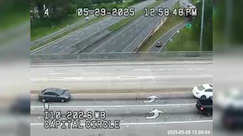 Traffic Cam Tallahassee: I10-MM 202.6WB-Capital Circle