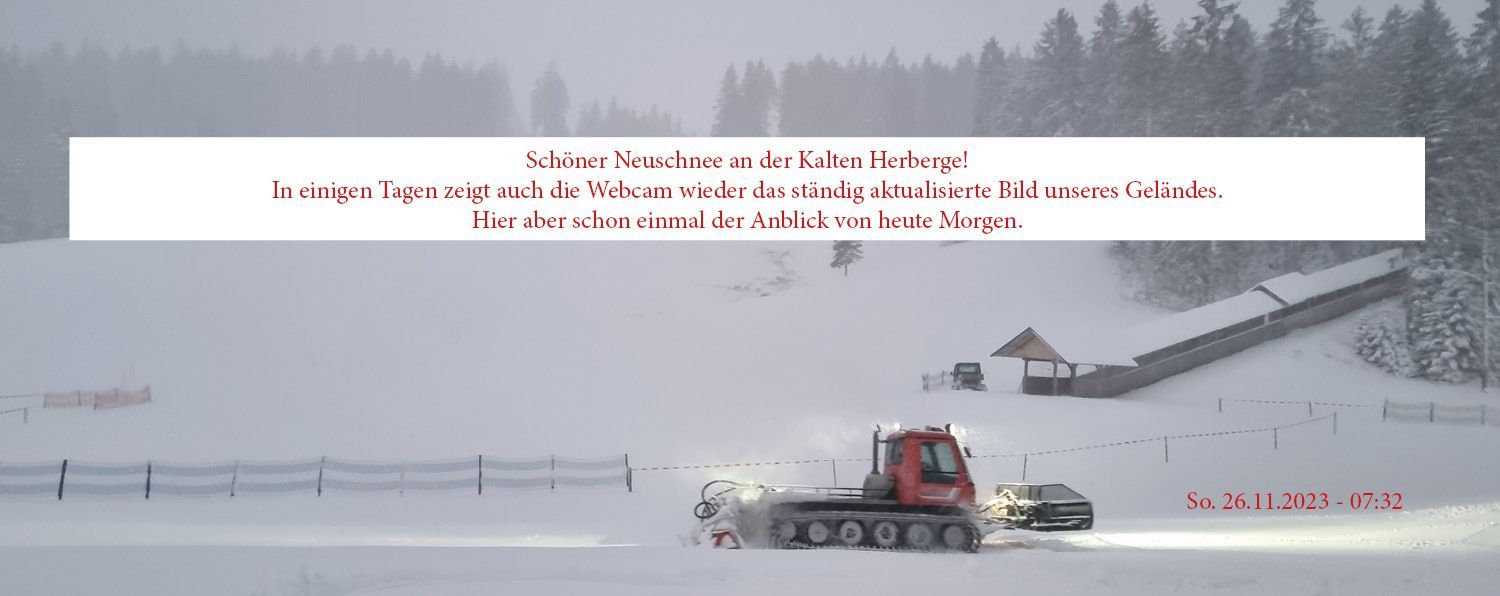 Traffic Cam Vohrenbach: Skilifte Kalte Herberge - Kalte Herberge - Furtwangen im Schwarzwald