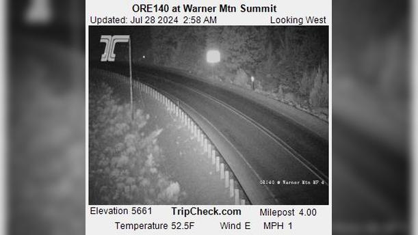 Traffic Cam Lakeview: ORE140 at Warner Mtn Summit