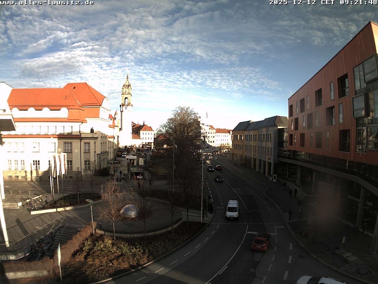 Traffic Cam Bautzen - Budysin: Blick aus dem MDR-Regionalstudio über die Stadt