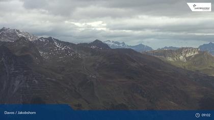 Davos: Platz - Jakobshorn, Blick Gipfel und