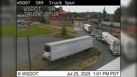 Traffic Cam Sumas: SR 9 at MP 98.1: Truck Spur